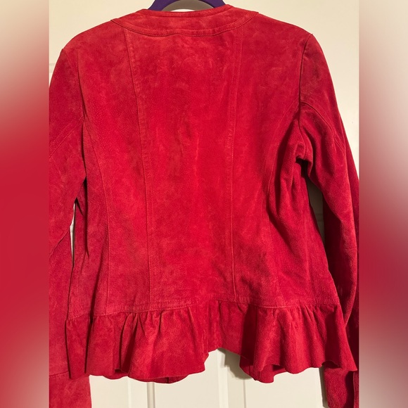 Suede Jacket With Ruffles - Picture 2 of 5